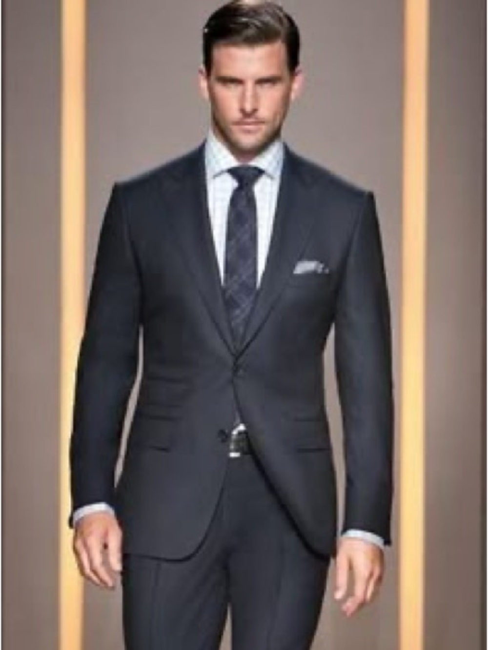 Hugo Boss Pasolini Movie US Blazer Mens 40R Charcoal Gray Super 100 Wool Jacket